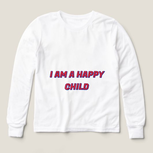 Camiseta Infantil Niño Feliz Sonriente (デザイン正面)