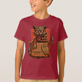 Camiseta Infantil Schrodinger's Zombie Cat - Front Tシャツ (正面)