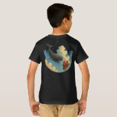 Camiseta Infantil Whale & Bowl Of Petunias - Back Tシャツ (裏面フル)