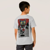 Camiseta Infantil Zombie Runner Cat - Back Tシャツ (裏面フル)