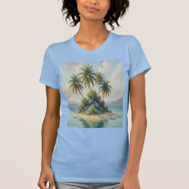 Camiseta isla en la playa  tシャツ