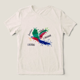 Camiseta Liberdade Arara (Desenho autoral) トライブレンドＴシャツ