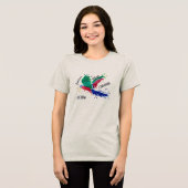 Camiseta Liberdade Arara (Desenho autoral) トライブレンドTシャツ (正面全面)
