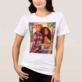 camiseta literária romantica A linguagem do amor トライブレンドTシャツ