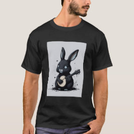 Camiseta little bunny black guitarrist tシャツ