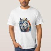 camiseta lobo animal,forte tシャツ (正面)