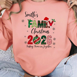 Camiseta Long-sleeved Christmas T-shirt 2026 スウェットシャツ