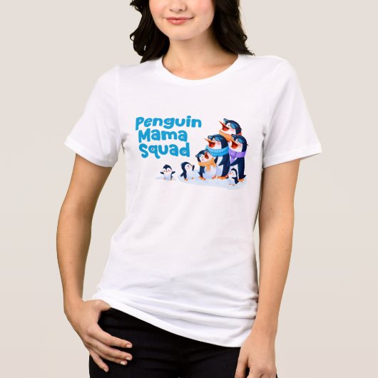 Camiseta mamá pingüina トライブレンドＴシャツ (正面)