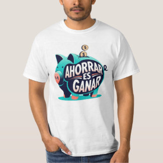 Camiseta Manga Corta - Ahorrar en Ganar-  Tシャツ