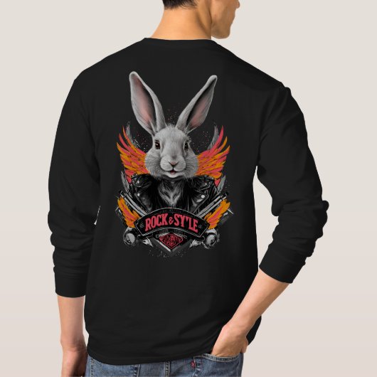 CAMISETA MANGA LARGA CONEJO ROCKERO Tシャツ (裏面)