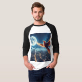 Camiseta manga longa Fênix Flamejante Tシャツ (正面フル)