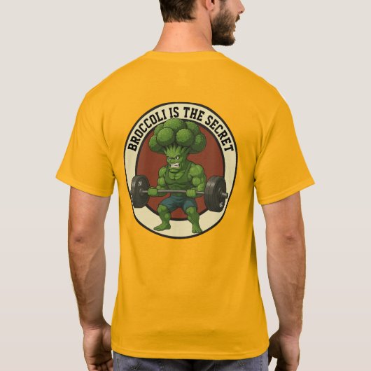 Camiseta Masc. Broccoli is the Secret - Back Tシャツ (裏面)
