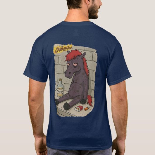 Camiseta Masc. Cavalo de Fogo - Back Tシャツ (裏面)