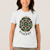 Camiseta Masc Juvenil Básica Abstrato Futurista-6 トライブレンドＴシャツ (正面)