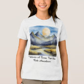 Camiseta Masc Juvenil Básica Amanhecer da Terra-2 トライブレンドTシャツ (正面)