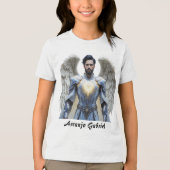 Camiseta Masc Juvenil Básica Arcanjo Gabriel トライブレンドＴシャツ (正面)