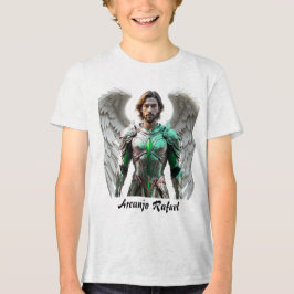 Camiseta Masc Juvenil Básica Arcanjo Rafael トライブレンドＴシャツ