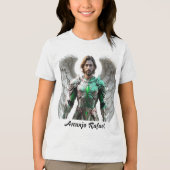 Camiseta Masc Juvenil Básica Arcanjo Rafael トライブレンドＴシャツ (正面)