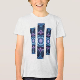 Camiseta Masc Juvenil Básica Fractal Geometrico-1 トライブレンドＴシャツ