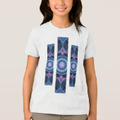 Camiseta Masc Juvenil Básica Fractal Geometrico-1 トライブレンドＴシャツ (正面)