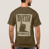 Camiseta Masc. Schrodinger's Cat - Dark - Back Tシャツ (裏面)