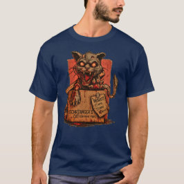 Camiseta Masc. Schrodinger's Zombie Cat - Front Tシャツ