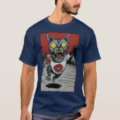 Camiseta Masc. Zombie Runner Cat - Front Tシャツ (正面)