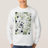 Camiseta Masculina Abstrato Básica Manga Longa Tシャツ (正面)