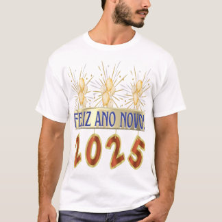 Camiseta Masculina  - ano novo Tシャツ