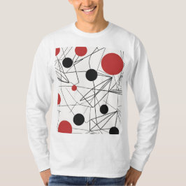 Camiseta Masculina Básica Abstrato 3 Manga Longa Tシャツ