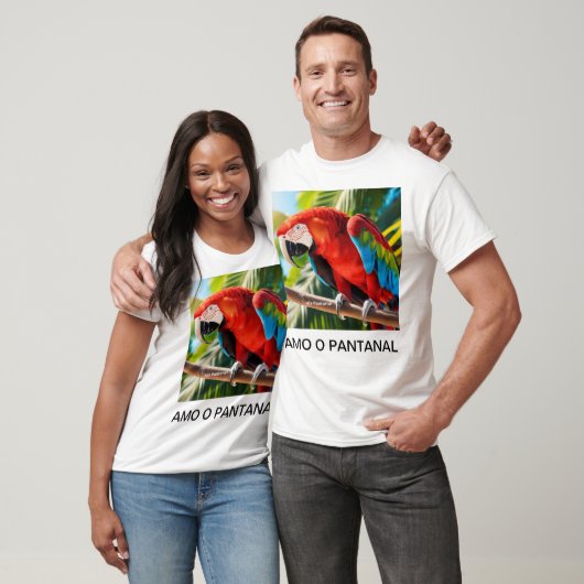 Camiseta Masculina Básica Arara Vermelha Tシャツ (ユニセックス)