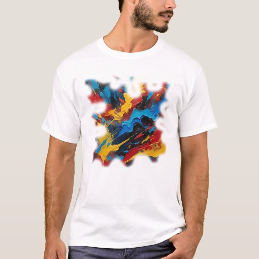 Camiseta Masculina Básica Arte Expressão Tシャツ (正面)