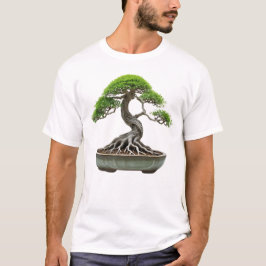 Camiseta Masculina Básica Bonsai-1 Tシャツ