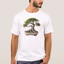 Camiseta Masculina Básica Bonsai-5 Tシャツ