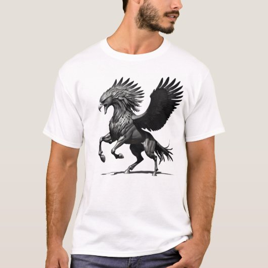 Camiseta Masculina Básica Cavalo Águia-2 Tシャツ (正面)