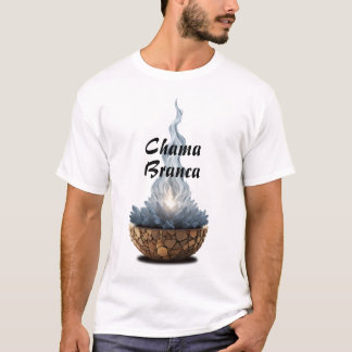 Camiseta Masculina Básica Chama Sagrada-4 Tシャツ