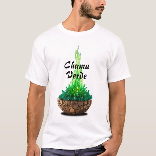 Camiseta Masculina Básica Chama Sagrada-5 Tシャツ (正面)