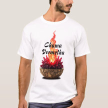 Camiseta Masculina Básica Chama Sagrada-6