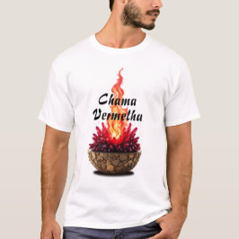 Camiseta Masculina Básica Chama Sagrada-6 Tシャツ