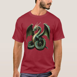 Camiseta Masculina Básica Dragão Cobra Tシャツ