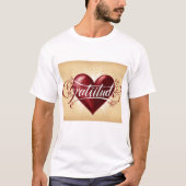 Camiseta Masculina Básica Gratitude Tシャツ (正面)