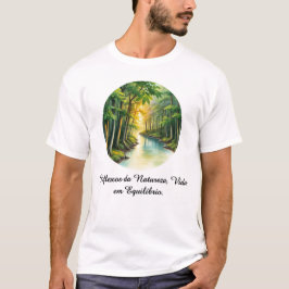 Camiseta Masculina Básica Reflexos da Terra-2 Tシャツ