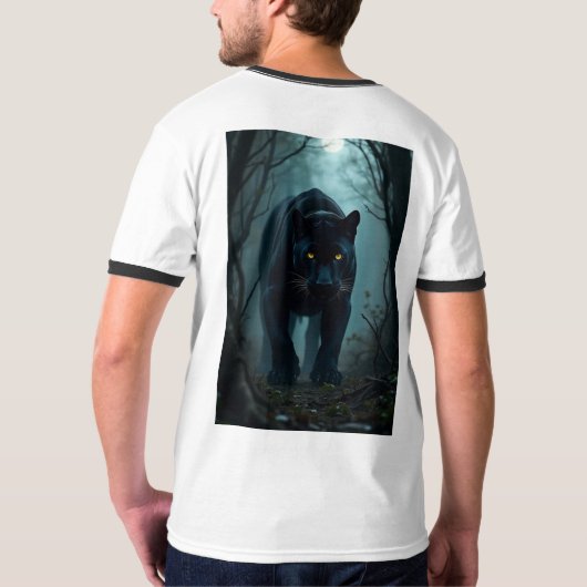 Camiseta Masculina Básica Ringer Tシャツ (裏面フル)