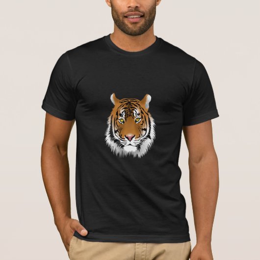 Camiseta masculina básica super macia - Tigre Tシャツ (正面)