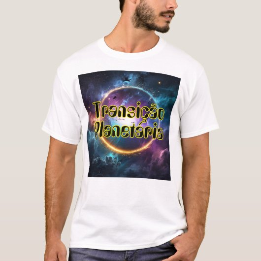 Camiseta Masculina Básica Transição Planetária-1 Tシャツ (正面)