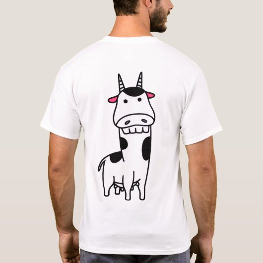 Camiseta Masculina Cow Evolution  Tシャツ (裏面)