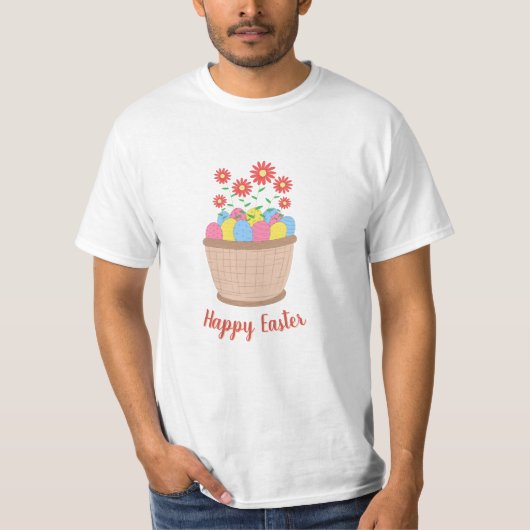 Camiseta masculina de Páscoa (Happy Easter) Tシャツ (正面)