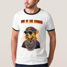 Camiseta masculina Dog King Tシャツ