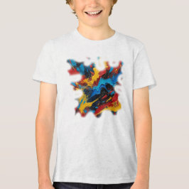 Camiseta Masculina Juvenil Básica Arte Expressão トライブレンドＴシャツ