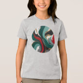 Camiseta Masculina Juvenil Básica Arte Expressão-3 トライブレンドＴシャツ (正面)